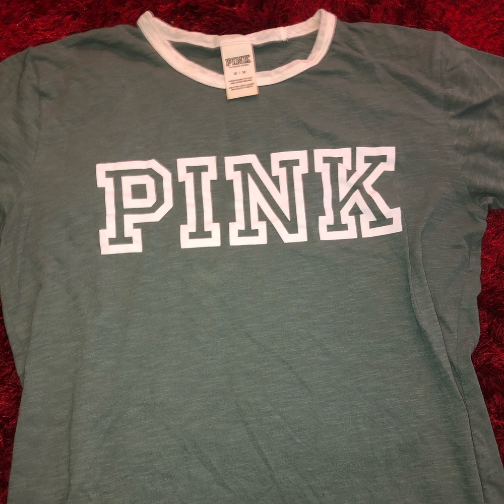 Green t-shirt from PINK